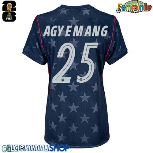 Maglie da calcio Stati Uniti Patrick Agyemang #25 Seconda Maglia Femminile Mondiali 2026  Manica Corta